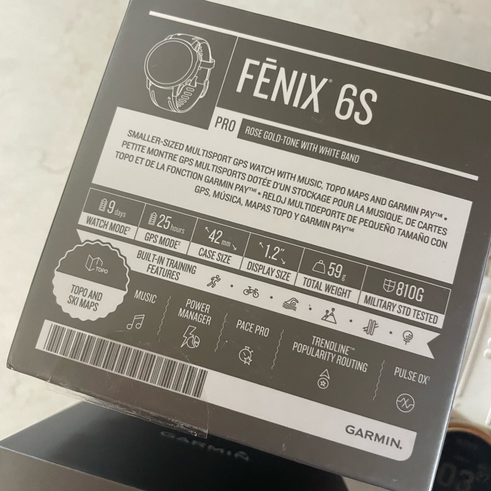 Garmin 6S Pro Rose Gold / White (Used) - Picture 2 of 10